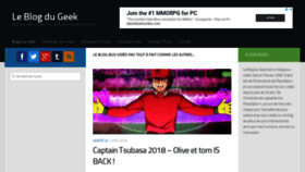 What Leblogdugeek.com website looked like in 2019 (6 years ago)