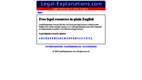 What Legal-explanations.com website looked like in 2019 (5 years ago)
