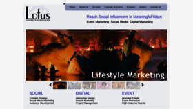 What Lotusmarketingservices.com website looked like in 2019 (5 years ago)