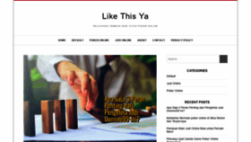 What Likethisya.com website looked like in 2019 (5 years ago)