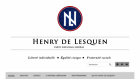 What Lesquen.fr website looked like in 2019 (5 years ago)