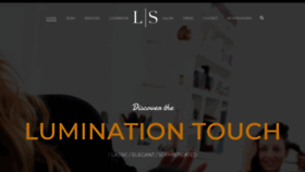 What Luminationsalon.com website looked like in 2019 (5 years ago)
