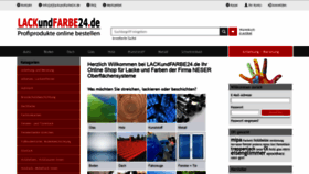 What Lackundfarbe24.de website looked like in 2019 (5 years ago)