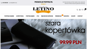 What Letino.pl website looked like in 2019 (5 years ago)