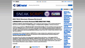 What Linkreator.com website looked like in 2019 (6 years ago)