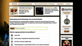 What Lenormand-kartenlegen.net website looked like in 2019 (5 years ago)