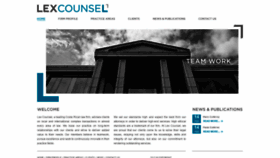 What Lexcounsel.com website looked like in 2019 (5 years ago)