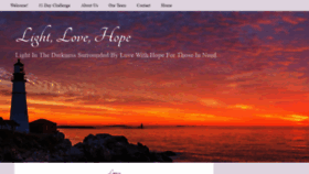 What Lightlovehope.com website looked like in 2019 (5 years ago)