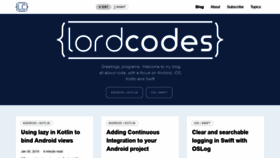 What Lordcodes.com website looked like in 2019 (5 years ago)