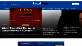What Legalweek.com website looked like in 2019 (5 years ago)