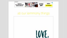 What Lemmonythings.com website looked like in 2019 (5 years ago)