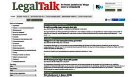 What Legaltalk.nl website looked like in 2019 (5 years ago)