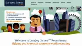 What Langleyjames.net website looked like in 2019 (5 years ago)