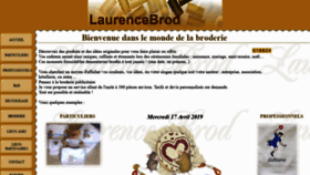 What Laurencebrod.fr website looked like in 2019 (5 years ago)