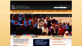 What La-archdiocese.org website looked like in 2019 (5 years ago)