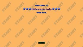 What Littlewaves.info website looked like in 2019 (5 years ago)
