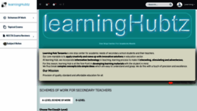 What Learninghubtz.co.tz website looked like in 2019 (5 years ago)