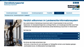 What Landesrecht-mv.de website looked like in 2019 (5 years ago)