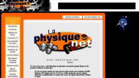 What Laphysique.net website looked like in 2019 (5 years ago)