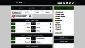 What Livescore.teamtalk.com website looked like in 2019 (5 years ago)
