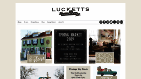 What Luckettstore.com website looked like in 2019 (5 years ago)
