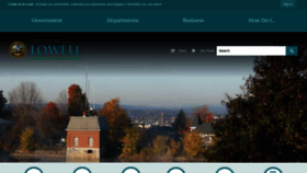 What Lowellma.gov website looked like in 2019 (5 years ago)