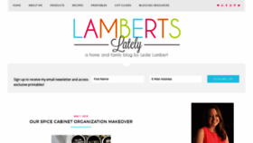 What Lambertslately.com website looked like in 2019 (4 years ago)