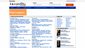 What Lawyerdigs.com website looked like in 2019 (5 years ago)