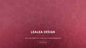 What Lealea.net website looked like in 2019 (4 years ago)