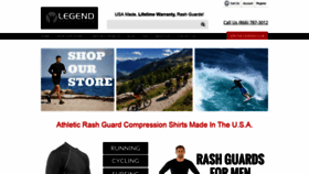 What Legendrashguards.com website looked like in 2019 (5 years ago)