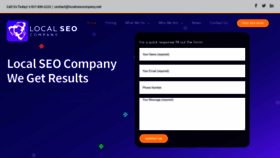 What Localseocompany.net website looked like in 2019 (4 years ago)