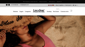What Lingadore.com website looked like in 2019 (4 years ago)