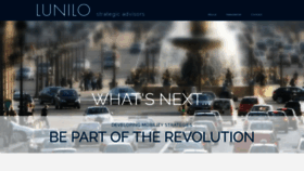 What Lunilo.com website looked like in 2019 (4 years ago)