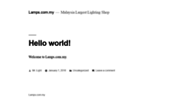 What Lamps.com.my website looked like in 2019 (5 years ago)