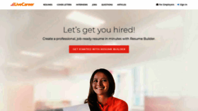 What Livecareer.com website looked like in 2019 (5 years ago)