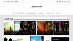 What Luckystudio4u.com website looked like in 2019 (4 years ago)