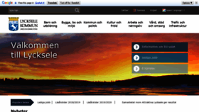 What Lycksele.se website looked like in 2019 (4 years ago)