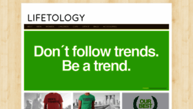 What Lifetology.com website looked like in 2019 (4 years ago)