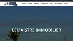 What Lemaistre-immo.com website looked like in 2019 (4 years ago)