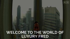 What Luxuryfred.com website looked like in 2019 (5 years ago)