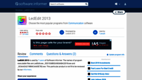 What Lededit-2013.software.informer.com website looked like in 2019 (4 years ago)