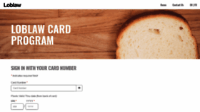 What Loblawcardservices.ca website looked like in 2019 (4 years ago)