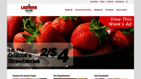 What Leeversfoods.com website looked like in 2019 (4 years ago)