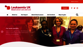 What Leukaemiauk.org.uk website looked like in 2019 (4 years ago)