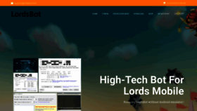 What Lordsbot.com website looked like in 2019 (4 years ago)