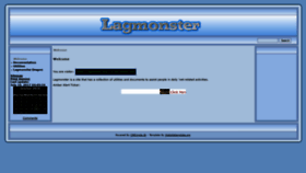 What Lagmonster.org website looked like in 2019 (4 years ago)