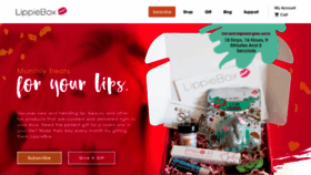 What Lippiebox.com website looked like in 2019 (4 years ago)