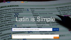 What Latin-is-simple.com website looked like in 2019 (4 years ago)