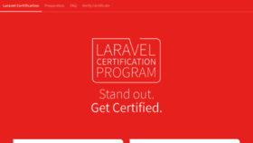 What Laravelcert.com website looked like in 2019 (4 years ago)