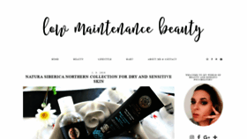 What Lowmaintenancebeauty.com website looked like in 2019 (4 years ago)